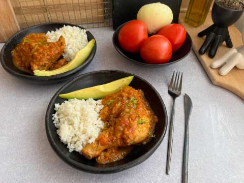 Receta: pollo en salsa criolla colombiana