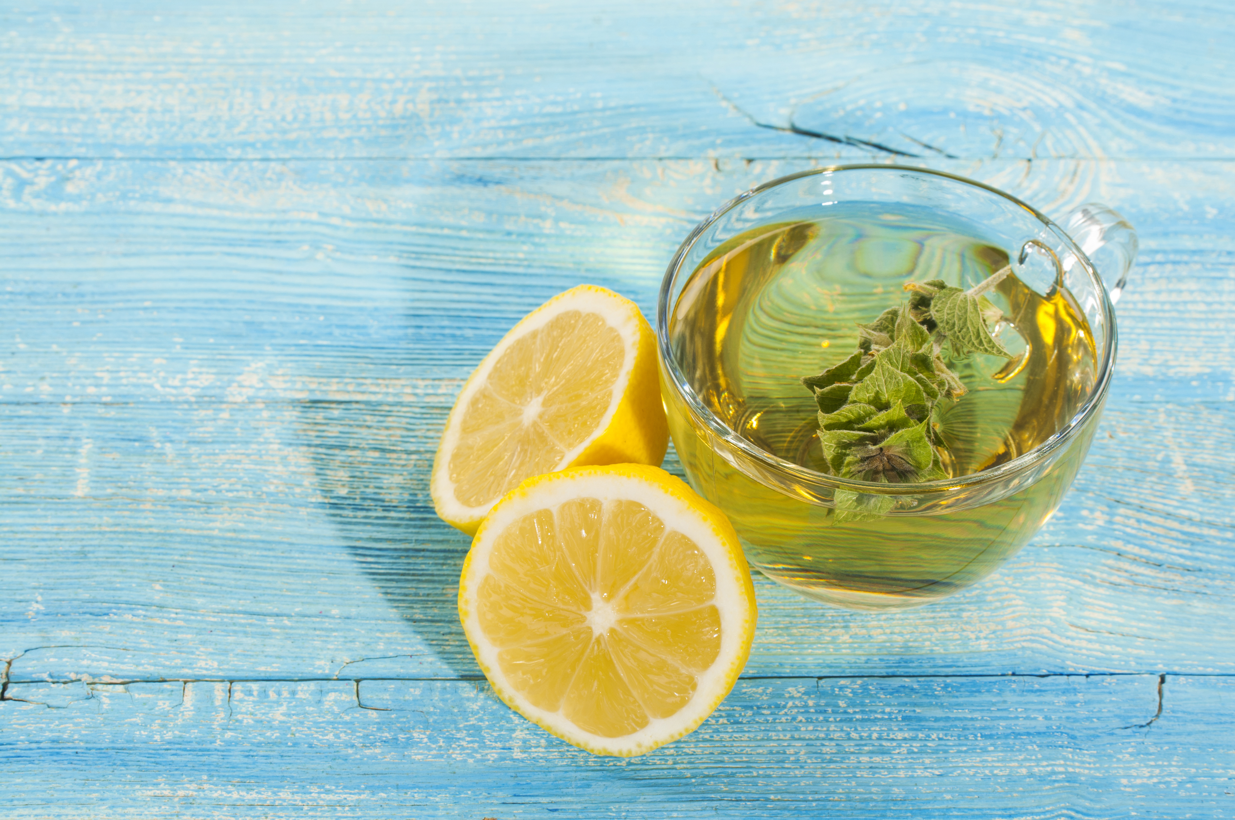 Té verde con limón