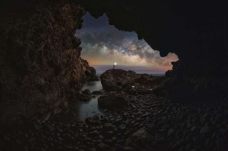 "Un balcón hacía las estrellas", en Tenerife, España.