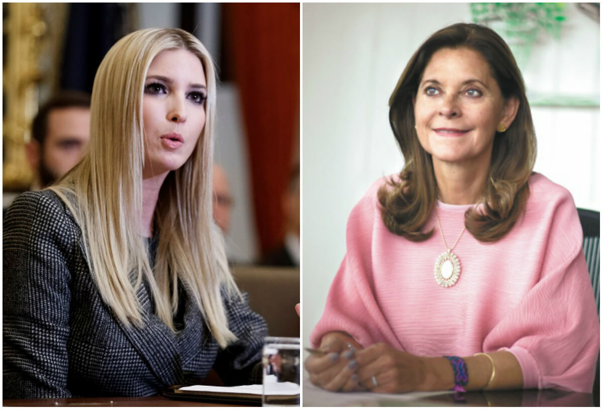 Ivanka Trump, hija de Donald Trump y su asesora personal, se reunió en Washington con la vicepresidenta de Colombia, Marta Lucía Ramírez. / Archivo EFE y El Espectador
