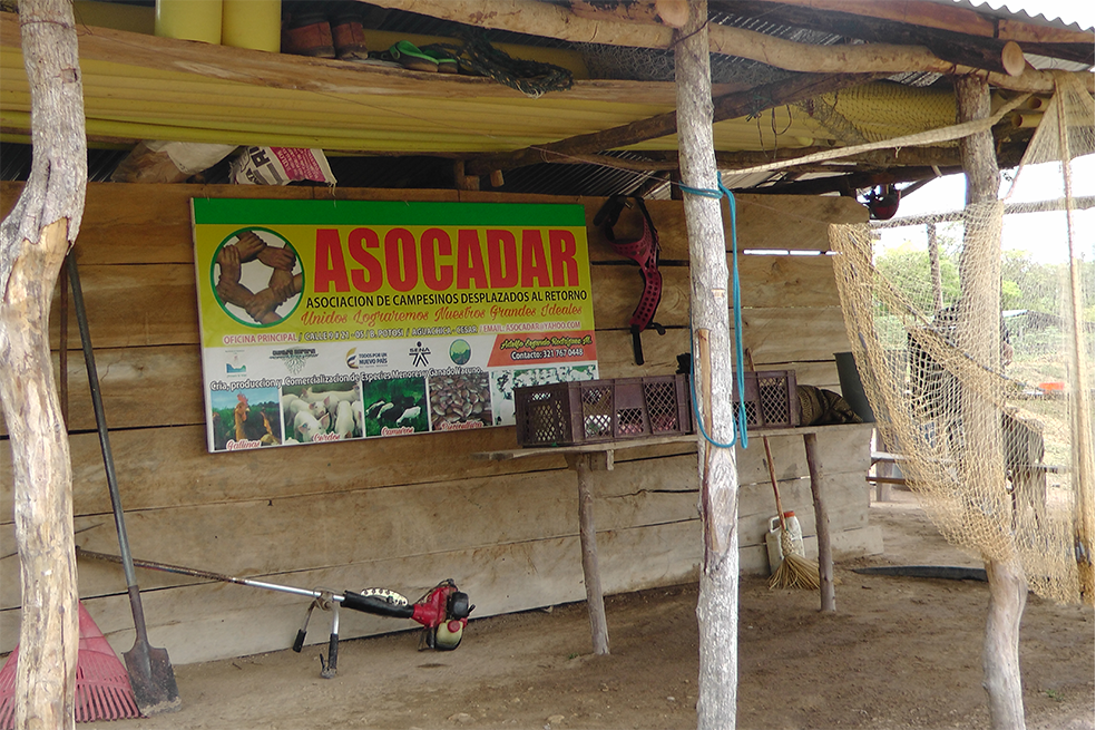 La Asociación de Campesinos Desplazados al Retorno es una de las organizaciones de víctimas de Bellacruz que reclaman predios allí. / Fotos: Comité de Solidaridad con los Presos Políticos