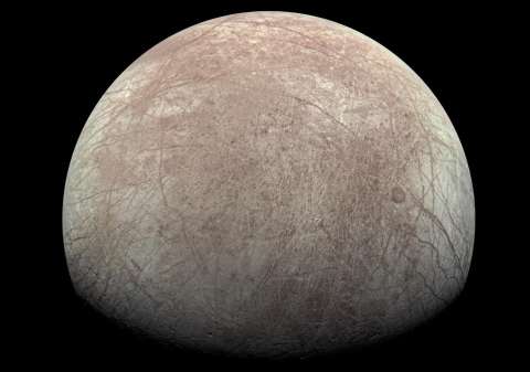 Europa, la luna de Jupiter, tendría menos oxígeno de lo que pensábamos