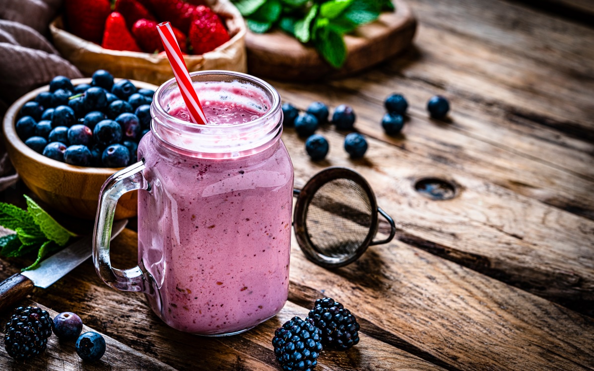 Batido de frutos rojos