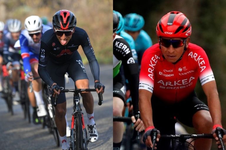 Egan Bernal y Nairo Quintana medirán sus fuerzas en la Tirreno Adriático
