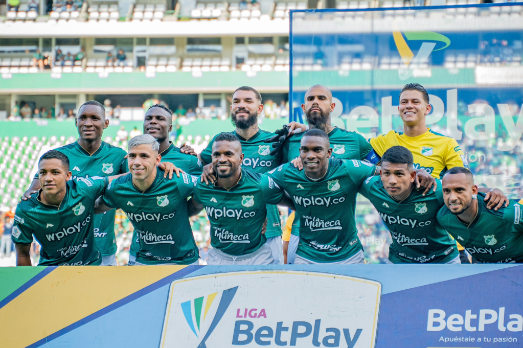 Los jugadores de Deportivo Cali.