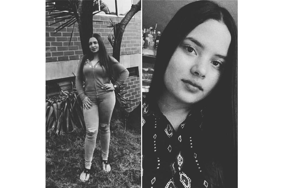 Yolanda Zabala Mazo de 22 años de edad (izq) y su hermana, Reina Zabala (der).