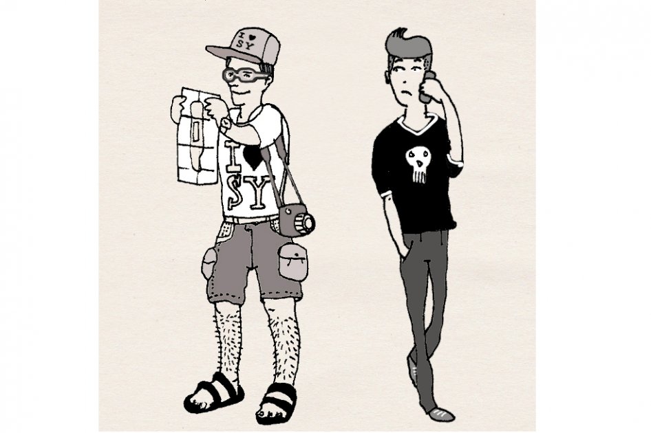 Souful turista vs. soulless sebayorker por Electrobudista. / Archivo privado Adalberto Camperos.