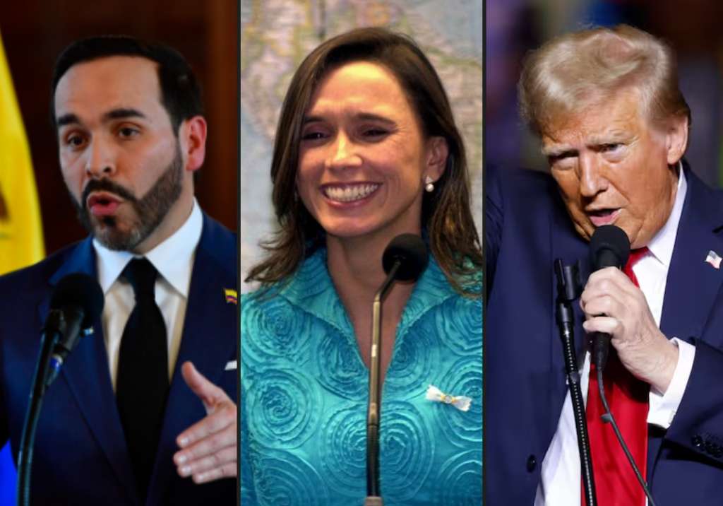 Abelardo de la Espriella, María Consuelo Araujo y Donald Trump.