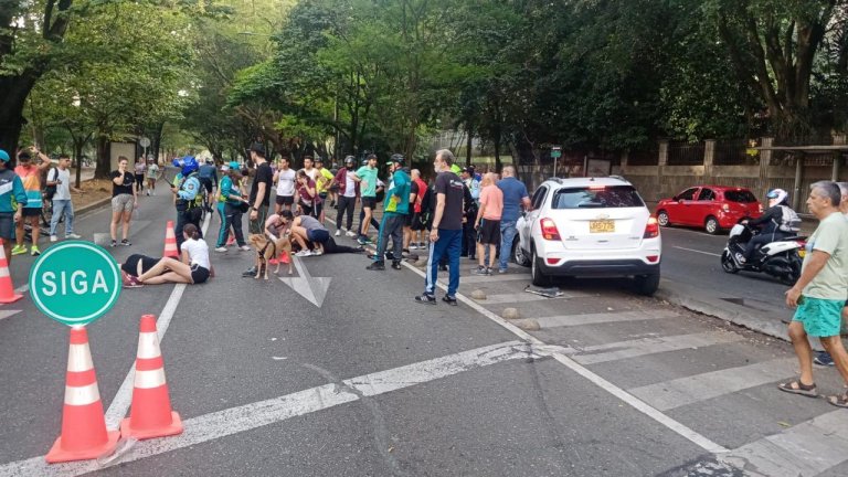 Quedó libre el conductor borracho que atropelló a mujer en ciclovía en Medellín