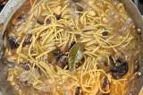 Receta para preparar pasta partida con hongos