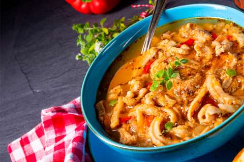 Ingredientes y receta para preparar un mondongo exquisito