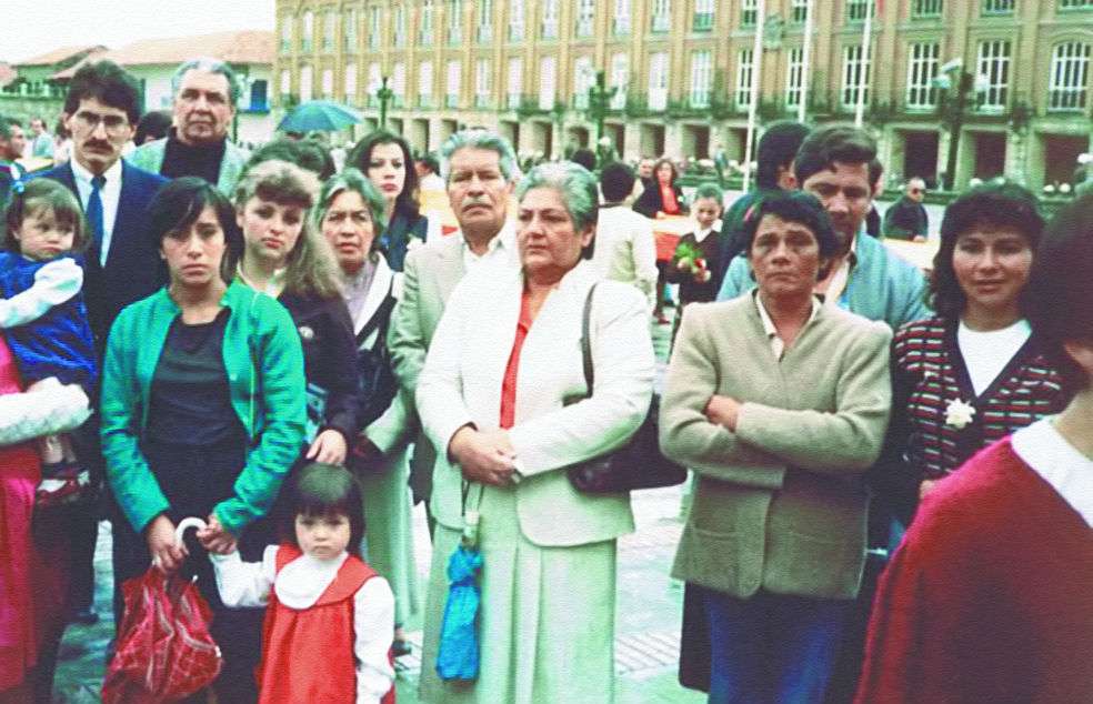 Familiares de los desaparecidos. / Archivo familiar