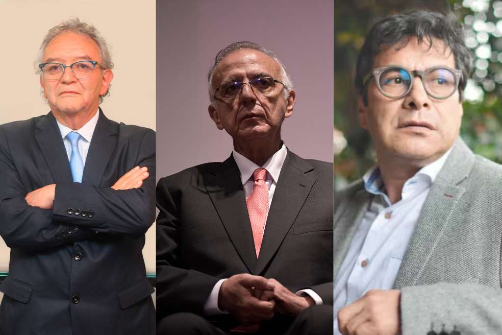Se trata del excomisionado de Paz, Danilo Rueda; el exministro de Defensa, Iván Velásquez; y del exdirector de la Dirección Nacional de Inteligencia (DNI), Jorge Lemus.