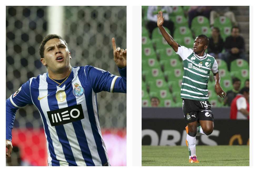 Carlos Darwin Quintero completó 85 goles con el Santos mexicano. / AFP. Juan Fernando Quintero, volante creativo del Porto de Portugal. / EFE