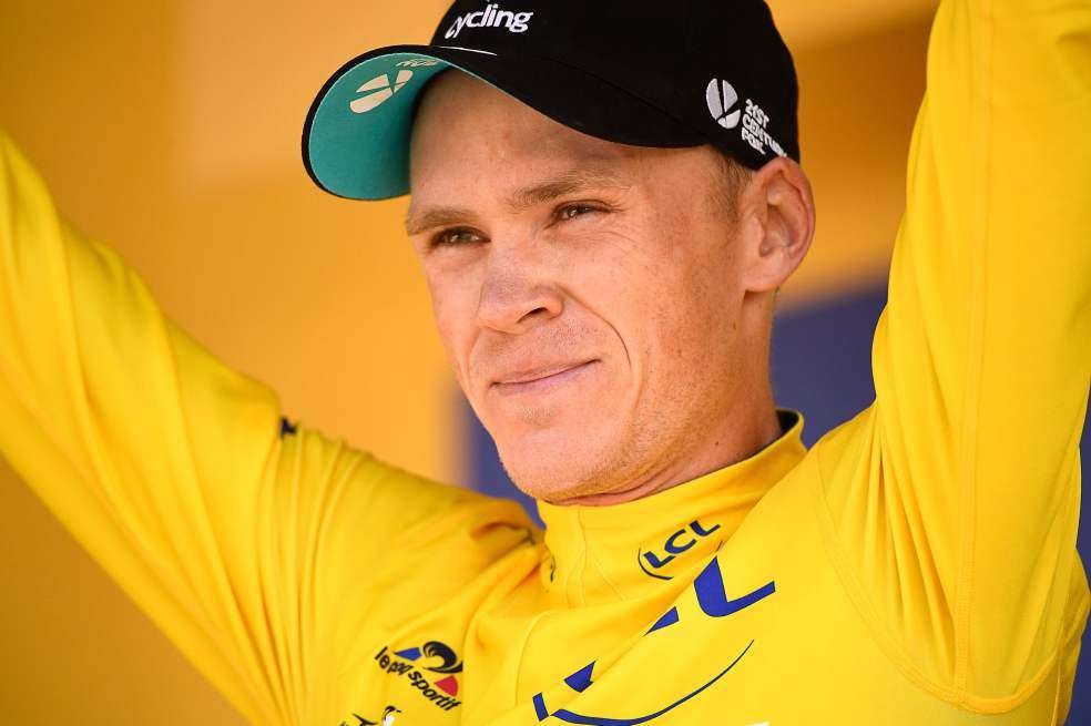 Chris Froome, líder del Tour. / AFP
