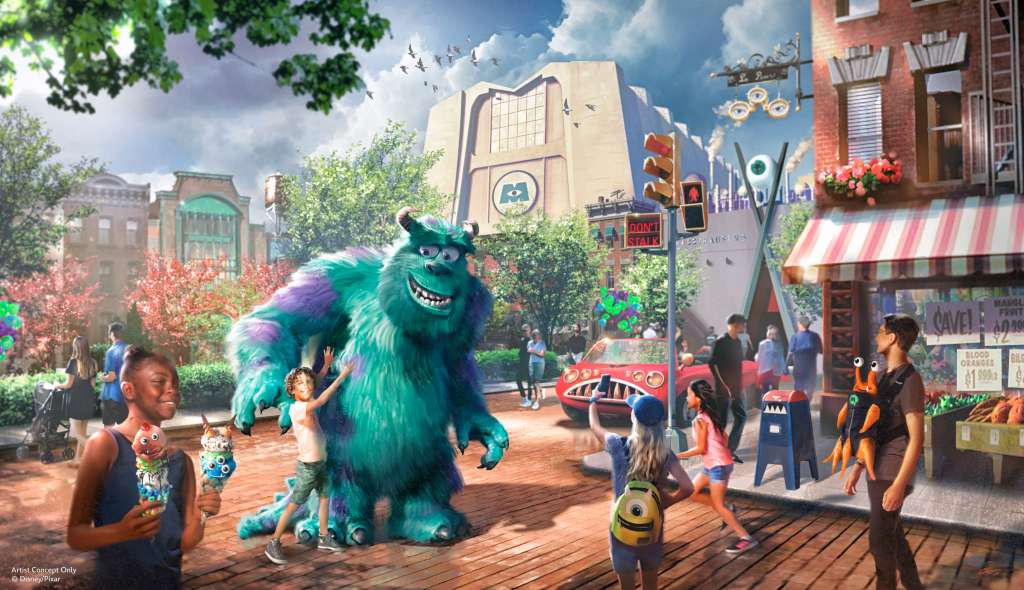 Monstropolis cobrará vida en Disney Hollywood Studios con una experiencia inspirada en Monsters, Inc., donde humanos y monstruos compartirán aventuras y mucha diversión.