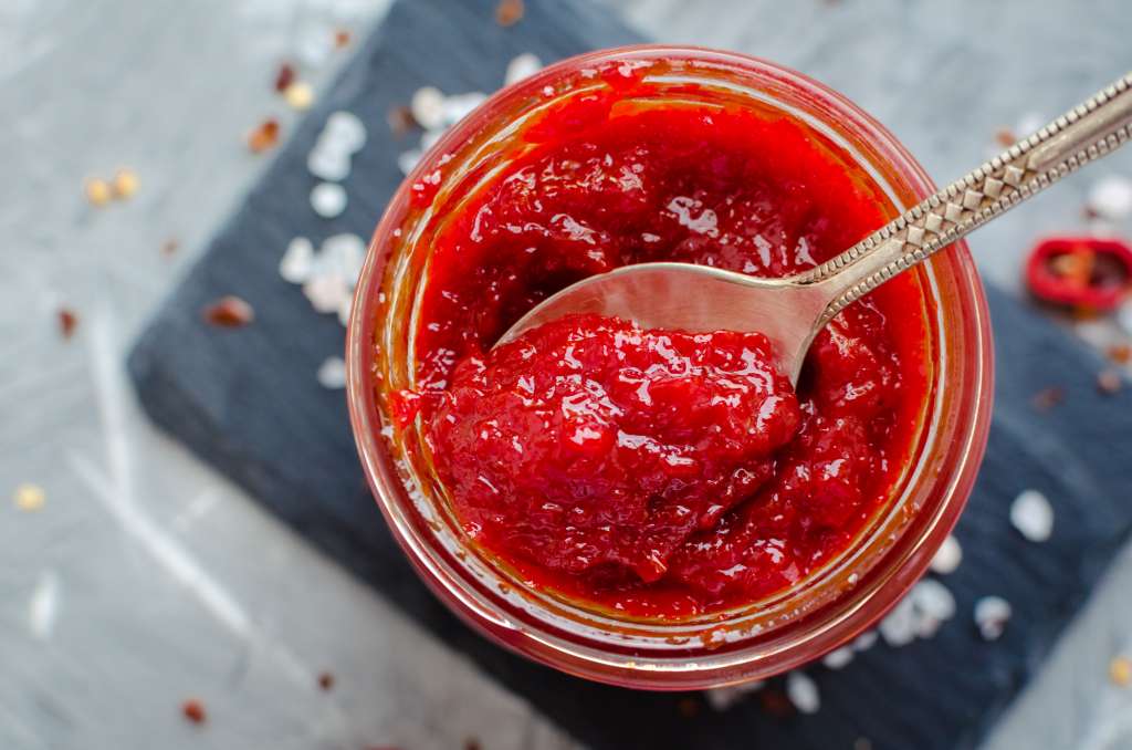 Dip dulce de pimentón rojo