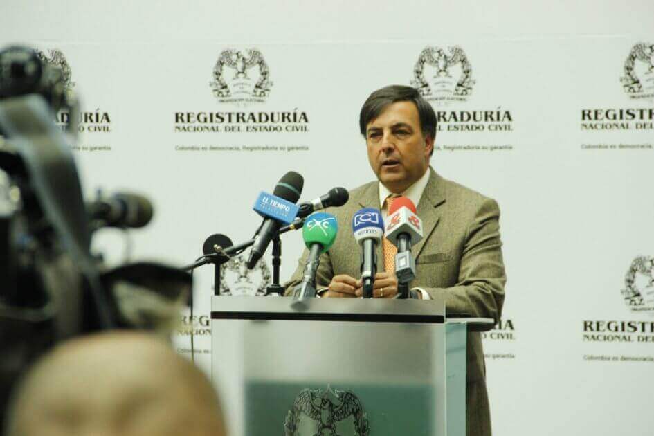Juan Carlos Galindo, registrador actual.Archivo El Espectador