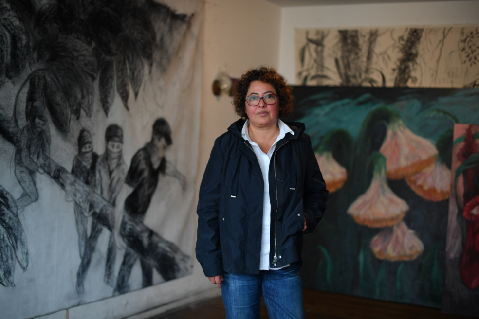 Nohemí Pérez, artista plástica nacida en Tibú, Norte de Santander. / Óscar Pérez - El Espectador