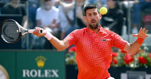 Masters 1.000 de Roma: Novak Djokovic avanzó a octavos de final