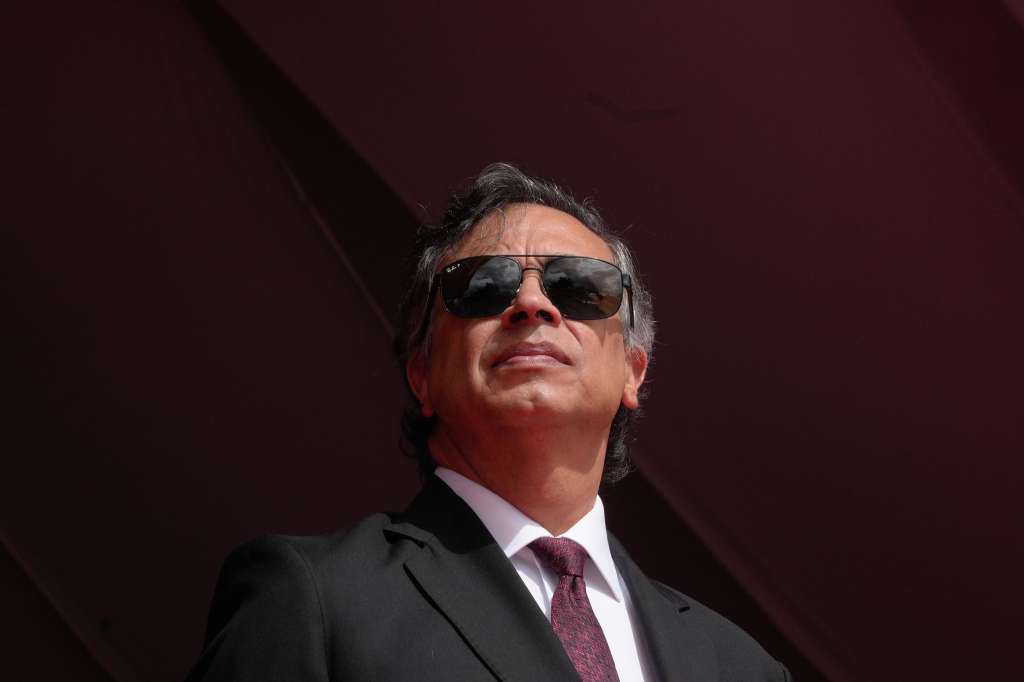 El presidente Gustavo Petro durante su último discurso en Ciudad Bolívar.