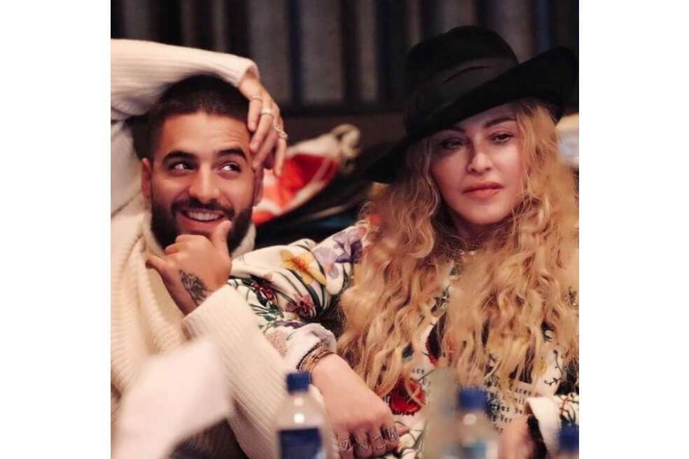 Maluma y Madonna. / Tomado de instagram @maluma