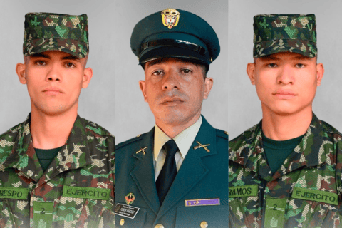 Autoridades identifican a los tres soldados muertos en accidente en el río Caquetá