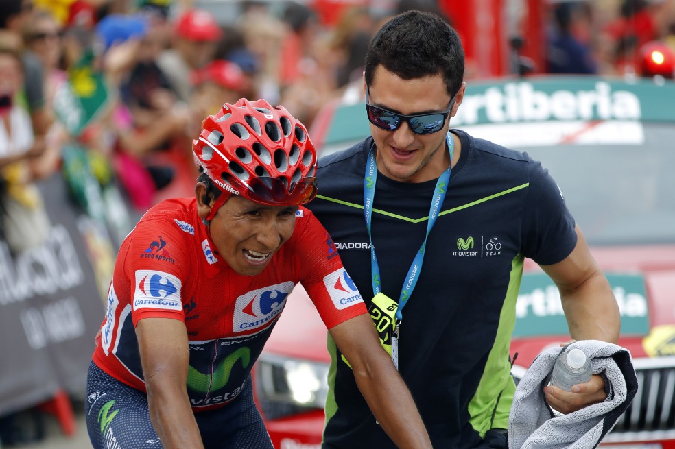 Nairo Quintana, en compañía de Mikel Otero, una imagen que vemos en todas las etapas. / Fotos: Cortesía Movistar