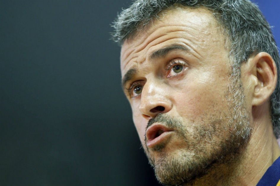 Luis Enrique Martínez, en la rueda de prensa que ha ofrecido en la Ciutat Esportiva de Sant Joan Despí. Foto: EFE