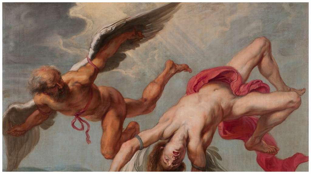 El texto se inspira en Dédalo, personaje de la mitología griega quien inventó el laberinto del Minotauro.