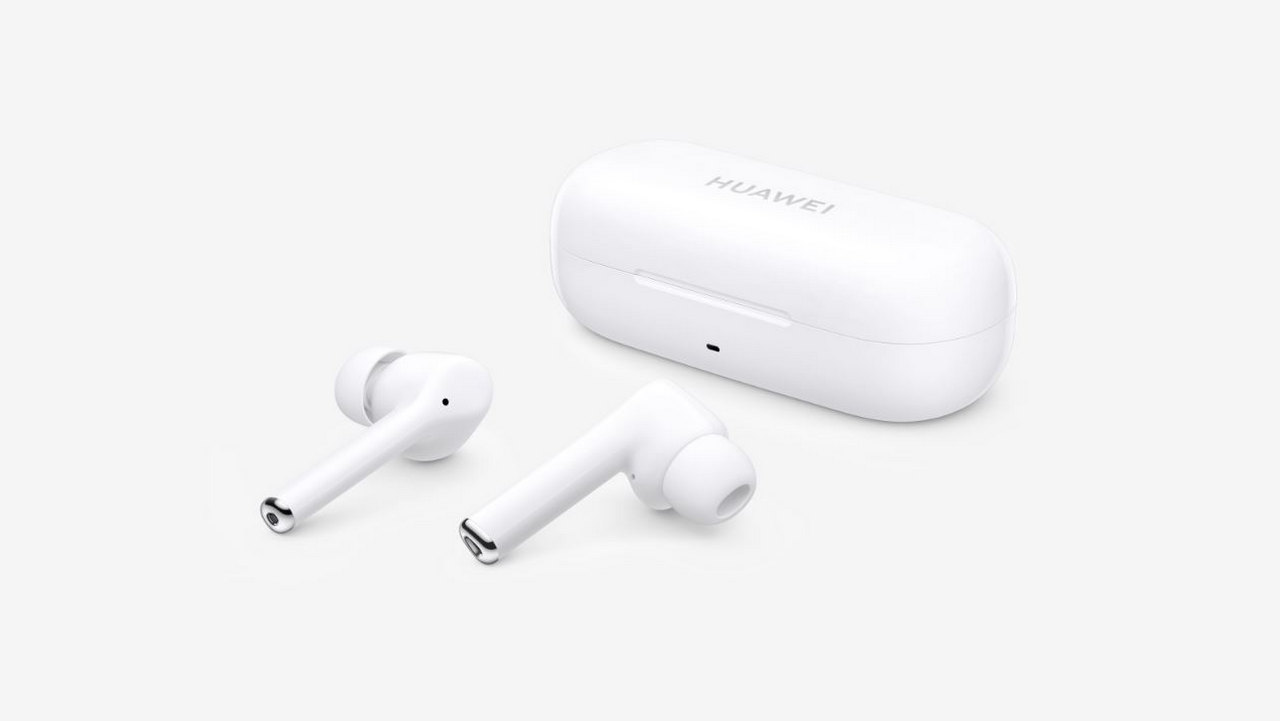 Imagen de los Huawei FreeBuds 3i que vienen en dos colores: blanco cerámica y negro carbón.