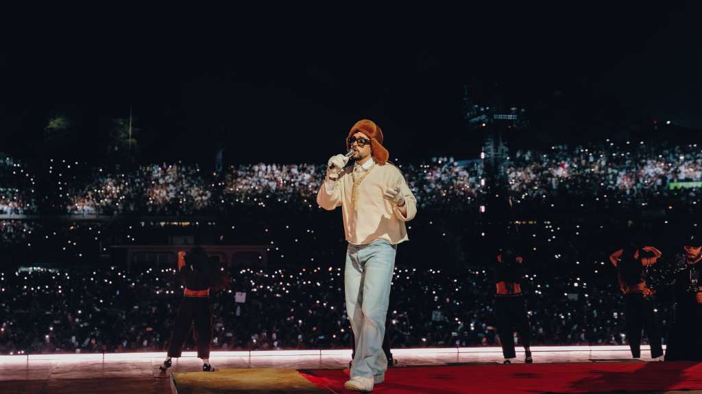 El tercer outfit de Bad Bunny en su primera fecha en Medellín. / Cortesía