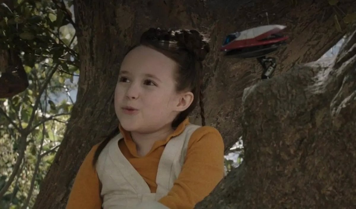 La joven actriz Vivien Lyra Blair en su interpretación de Leia en la serie “Obi-Wan Kenobi”.
