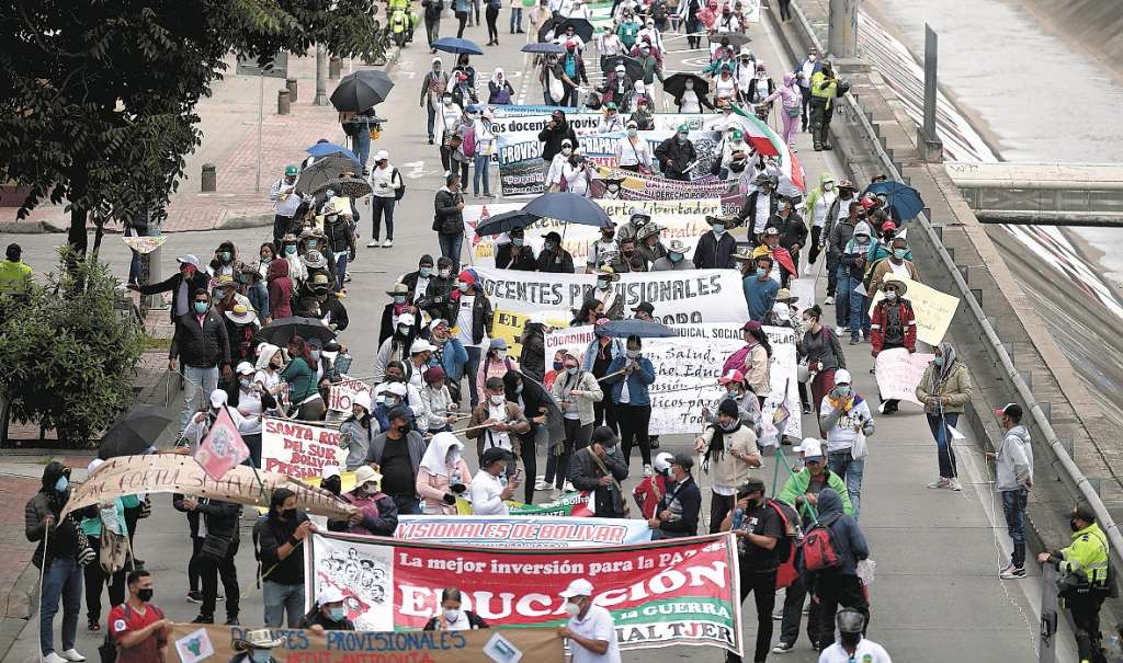 Protesta de maestros
