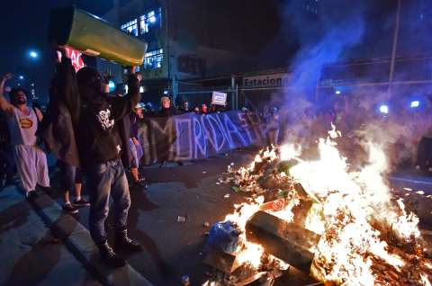 Nueva manifestación contra el Mundial termina en enfrentamientos en Sao Paulo