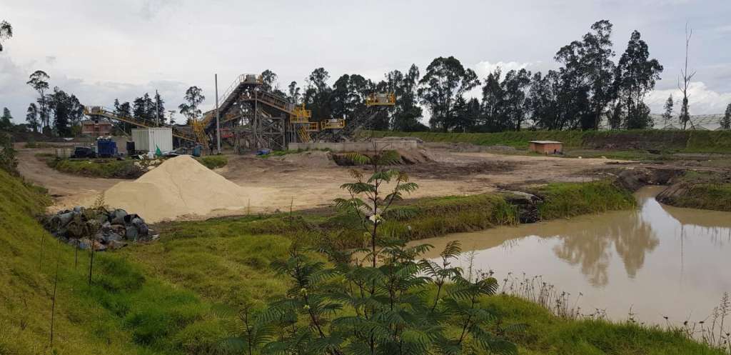 El pasado mes de septiembre, la CAR suspendió la actividad minera adelantada por la Empresa Productora y Comercializadora de Agregados S.A.S en Carmen de Carupa, Cundinamarca. / Cortesía CAR