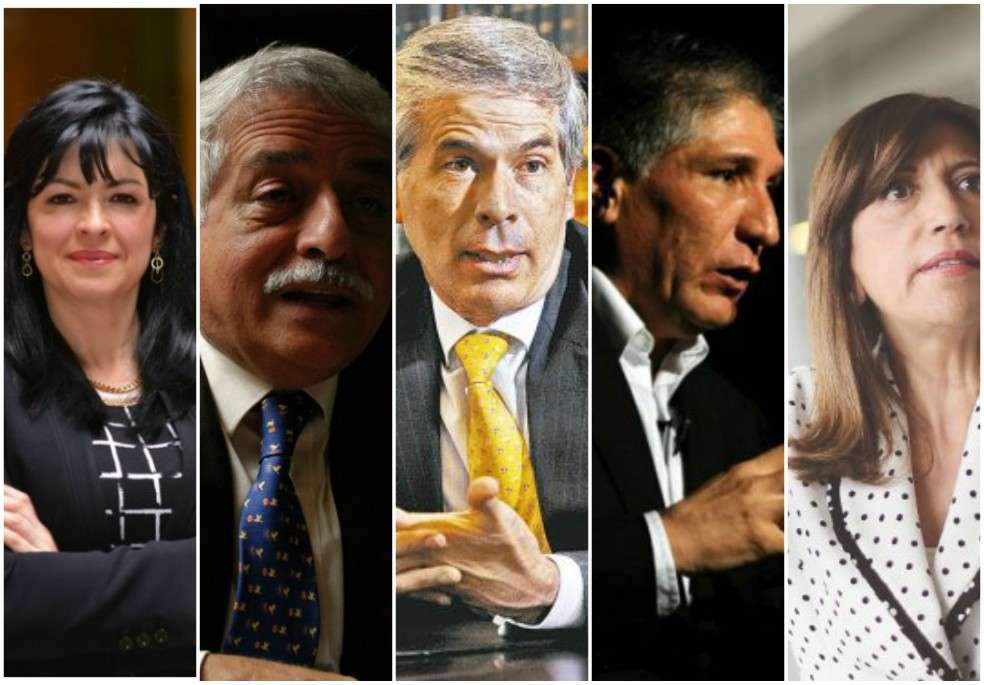 Algunos de los juristas que aspiran a los cargos que ofrece la Justicia Especial para la Paz son (de izquierda a derecha): Mónica Cifuentes, Alfonso Valdivieso, Yesid Reyes, Sigifredo López y Martha Lucía Zamora. / Archivo particular