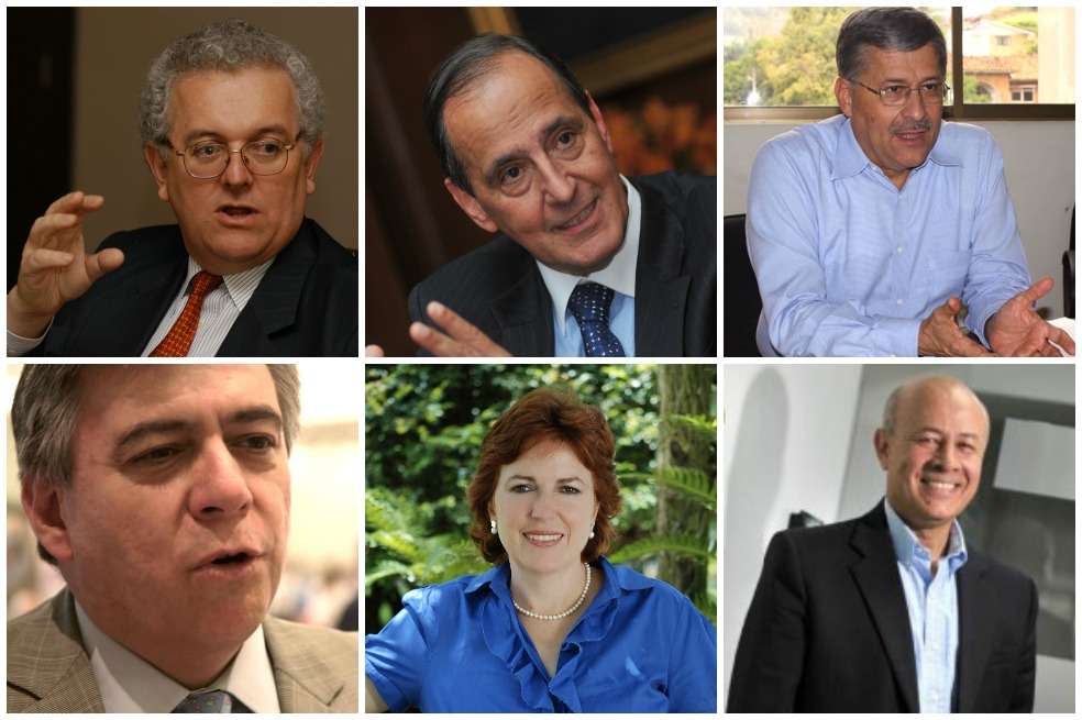 José Antonio Ocampo, Juan Camilo Restrepo, Roberto Pizarro, Juan Esteban Orduz, Constanza Mejía de los Ríos y Luis Eduardo Gómez