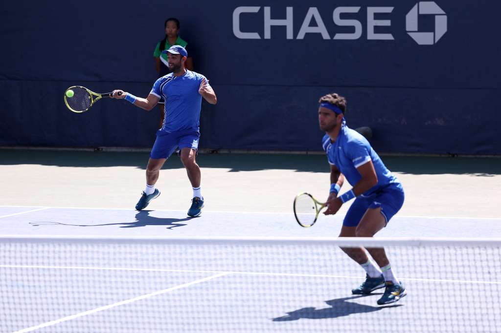 Juan Sebastián Cabal y Robert Farah en el US Open 2022. // Al Bello/Getty Images/AFP