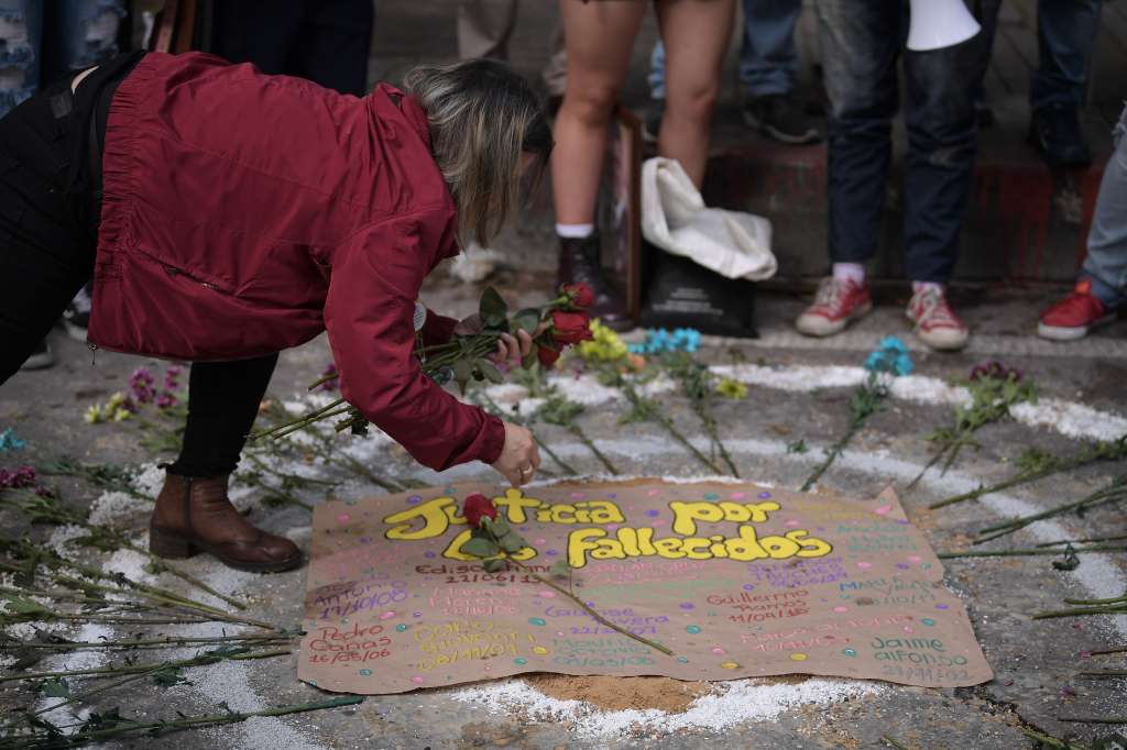 Homenaje en la Calle 19 con 4, donde se conmemoró un año del asesinato de Dilan Cruz  a manos del Policía Manuel Cubillos del ESMAD; asistió su madre, hermana, abuelo, otros familiares y amigos.