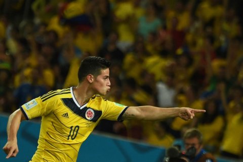 James Rodríguez, el objetivo a bloquear de Brasil en el partido contra Colombia