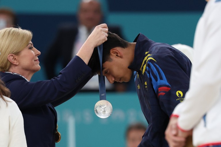 Ángel Barajas le dio a Colombia la primera medalla en París 2024