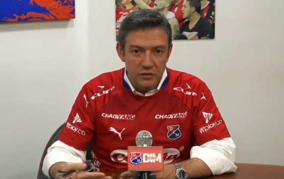 Michael Gil Gómez, presidente del Independiente Medellín. / @DonRaulDIM