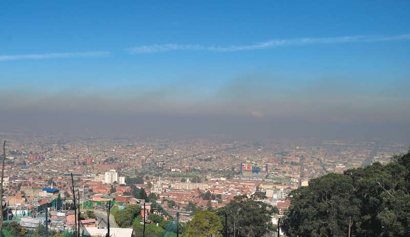 Así se ve la contaminación en Bogotá. / Mauricio Alvarado