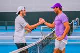 Rafael Nadal entrena a Sebastián Yatra para el US Open