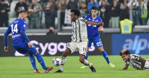 Cuadrado, titular en la victoria de Juventus sobre Empoli