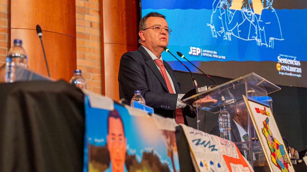 Magistrado Alejandro Ramelli, presidente de la JEP.