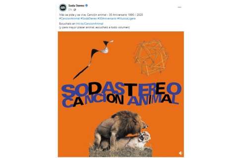 “Canción animal” de Soda Stereo cumple 30 años