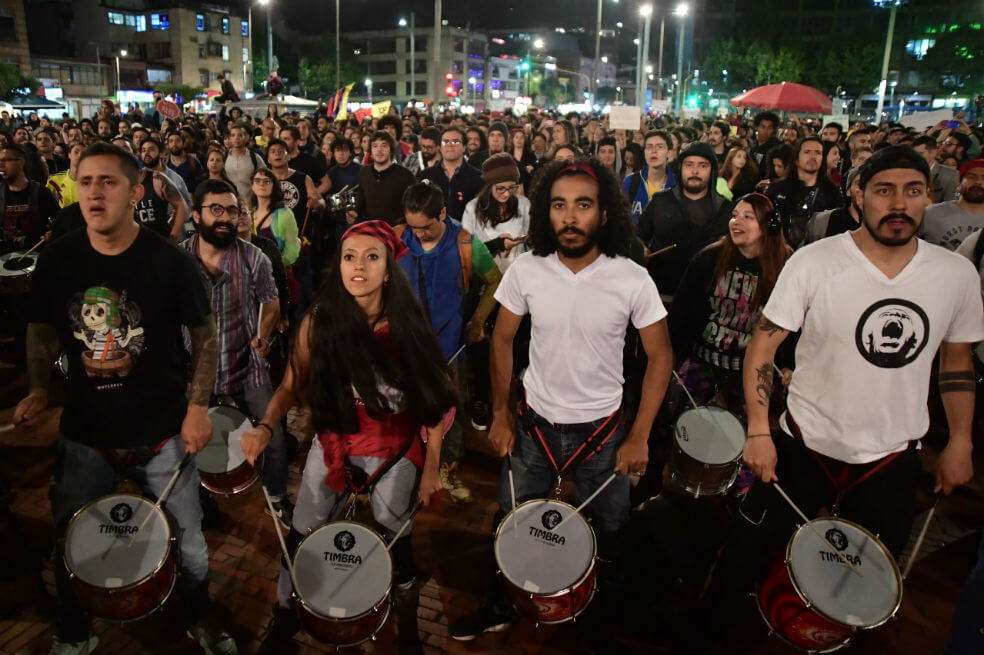 Los manifestantes se encontraron, al final del día, en el Parque de los Hippies. / Óscar Pérez - El Espectador