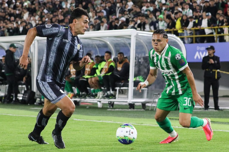 Kevin Parra en el partido entre Atlético Nacional y Tigres por la fase 1B de la Copa Betplay 2026 en el estadio El Campín de Bogotá.